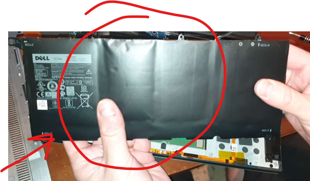 dell product bulletin swollen battery xps 13