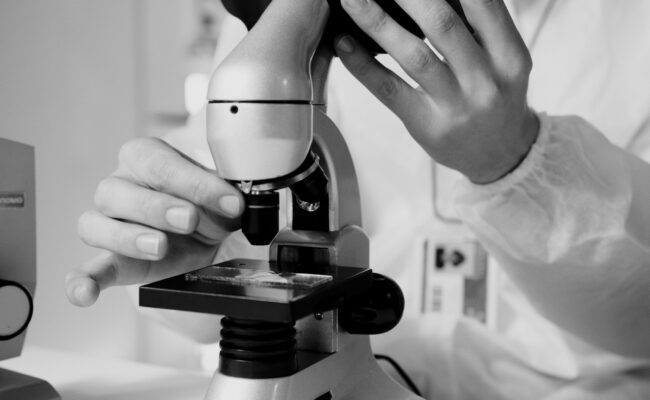 The Best Microscopes for 2026: Top Picks for Every Budget 2 A researcher adjusting one of the best microscopes in a modern laboratory setting