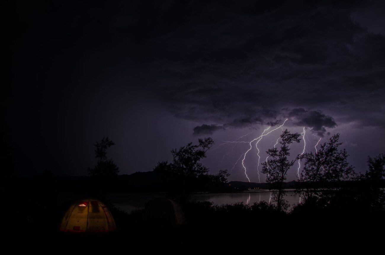 Portable power stations - A family enjoying the outdoors with a portable power station charging devices.