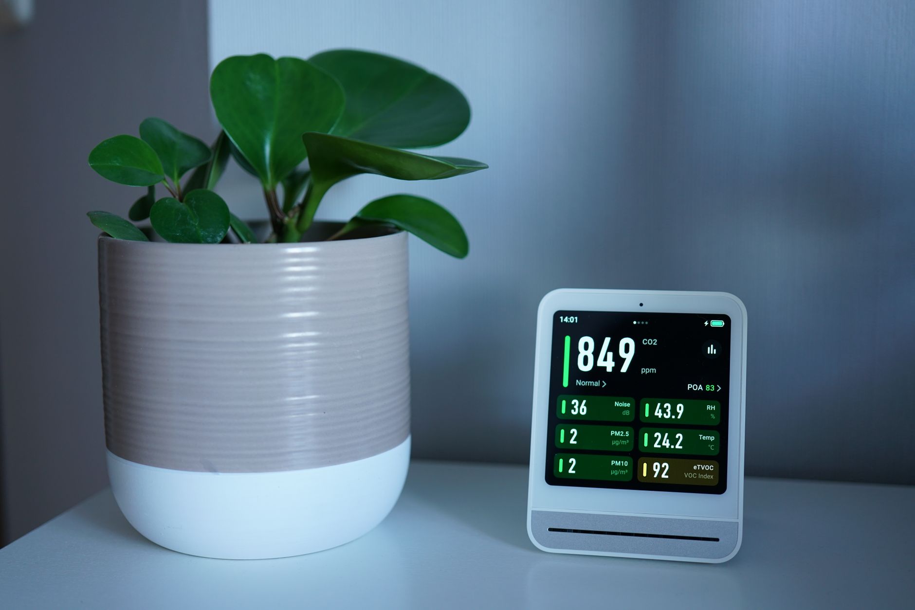 Breathe Easier: The Best Air Purifiers for 2026 Revealed 3 Modern air purifier operating in a stylish living room.