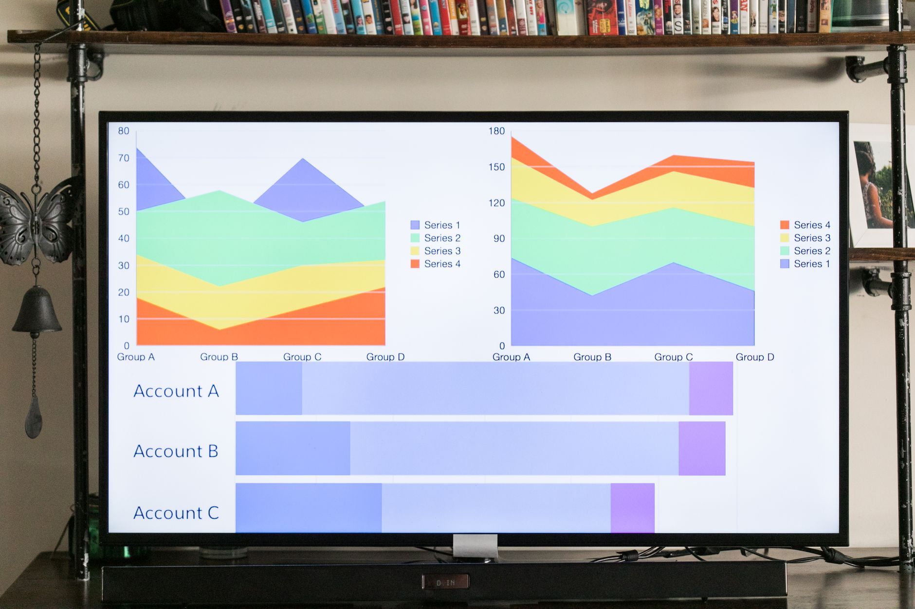 side by side comparison of 4K monitor screens showing color accuracy